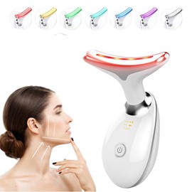 Facial Massager, 7-in-1 Skincare Tool, 3 Modes, Face Skin Care Tool for Double Chin, White
