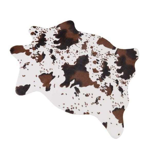 MustMat MustMat Cute Cow Print Rug Fun Faux Cowhide Area