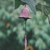 Campana de viento japonesa (campana de templo de hoja rosa)