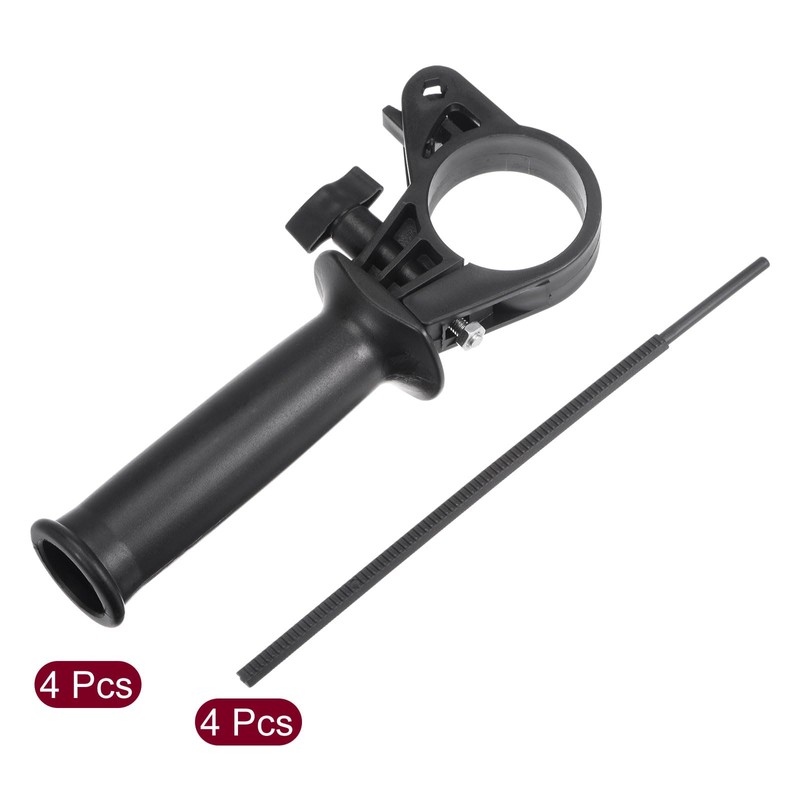 sourcing map Plastic Adjustable Side Front Auxiliary Hammer Handle for