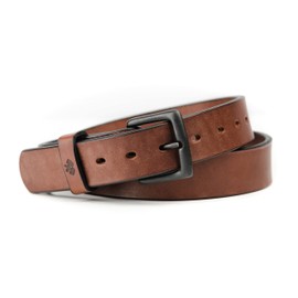 Main Street Forge All American Leather Belt | Made in USA | Men's Heavy Duty Work Belt | Brn-46