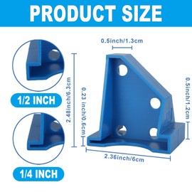 IONPSHG 20 Pieces Flooring Spacers, Laminate Wood Flooring Tools, Floor Spacers with 1/4” & 1/2” Gap, for Vinyl Plank, Stable Triangle, Reinforced Composite Floor, Hardwood & Floating Floor