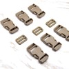 Eviznbou Buckles Webbing Set 25 mm, 10 Yards Black Nylon