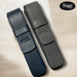 PERRÉ | Piel genuina | Estuche porta pluma personalizable | Lapicera elegante de bolsillo para plumas y bolígrafos (Personalizado)