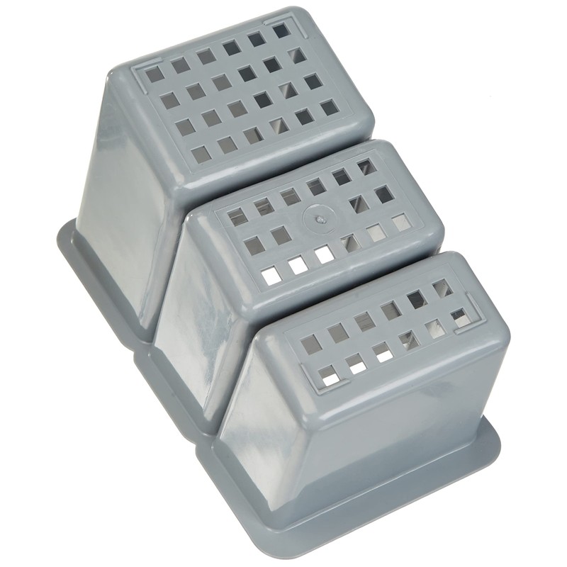 Delfinware Plastic Cutlery Box, Grey, 19 x 10.5 x 13