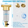 Water Filter, Reusable, 1 Inch Backwash Filter, Flushable Fine Filter