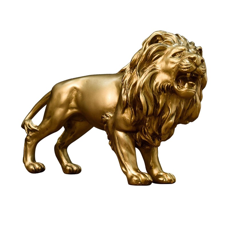 Baoblaze Modern Lion Figurine Resin Statue Home Decor Tabletop for