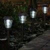 Smart Solar 3426WRM6-HP Charleston 6-Pack Solar Lights, Heritage Pewter, Stainless