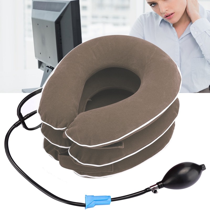 Inflatable Cervical Collar Adult Home Neck Stretching Devices Traction Support