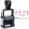 Trodat 5430 Professional Self-Inking Date Stamp with Paid - Red