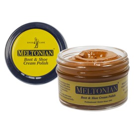 Meltonian Cream Shoe Polish - French Crafted Natural Wax & Oil Blend - Shoe Polish Brown & Black Shoe Polish for Leather - Nourishing, Restores & Protects, 60+ Unique Colors, Congac