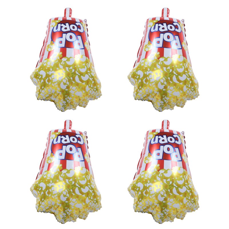 10pcs Popcorn Party Balloons Reusable Movie Theme Party Decoration Balloons