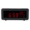 LED Clock Natural Sound Time Date Temperature Display Glowing Digital
