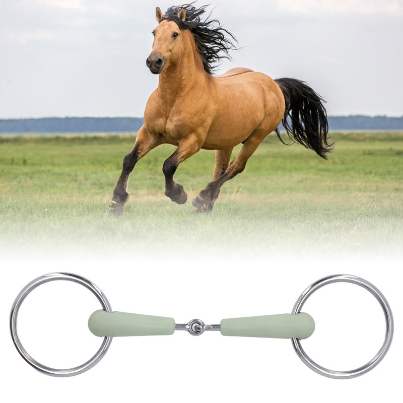 130mm Horse Mouth Snaffle with Chain Stainless Steel Horse Bit