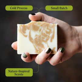 Compass Soap Pachamama Patchouli |All Natural Bar Soap for Men & Women | Body & Face Soap Bar for Women and Men | Minimalist & Gentle Lather| Natural Bath Soap, Paraben & Phthalate Free|5 oz Pack of 2