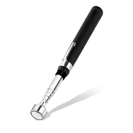 Pen Style Magnetic Pick Up Tool - Telescopic 1kg Magnetic Retriever, 13.5cm - 59.5cm Extendable Reach, Mechanic Tool with Pocket Clip, Ideal for Collecting Metal Nuts, Bolts, Screws, Keys, Coins