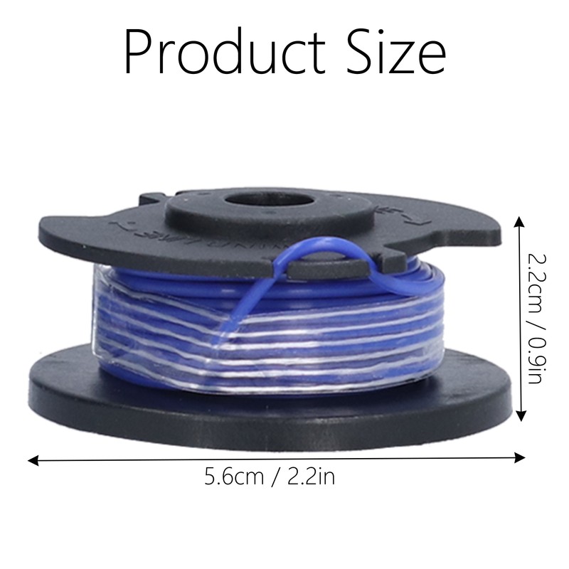6PCS String Trimmer Replacement Spool Line for Ryobi 18/24/40V Weeder