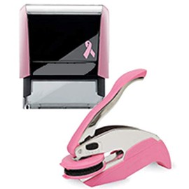 Pink Notary Seal Embosser and Self Inking Stamp Bundle | Mississippi