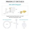 WillTen 2Pcs Ear Piercing Kit with Gold Ear Gun, Diamond