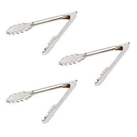 Edlund 9 inch (3-Pack) Premium Stainless Steel Heavy Duty Locking Tongs