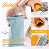 JSMTKJ 4 Fundas para Gafas de Cuero PU Suave, Estuche