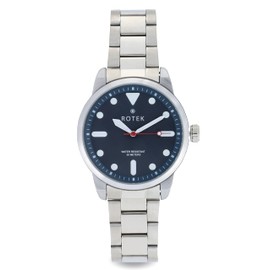 chotovelli Rotek Gamma Two Quartz Blue dial Steel Strap Dive-Inspired Casual Watch- 26102, one, Pilot
