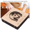 Leather Punching Die Wolf Shaped Alloy Steel and Birch High
