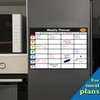 Magnetic Whiteboard for Fridge: Multi-Functional Landscape Weekly Planner, Meal Planner,