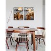 Highland Cow Wall Art Canvas Print Cow Picture Farmhouse Wall