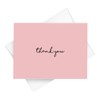 Baby Girl Thank You Card – Elegant Light Pink Greeting