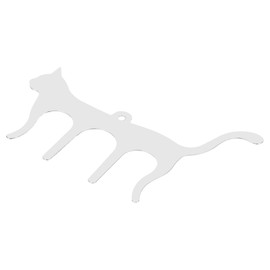 sourcing map Cute Cat Shaped Metal Music Book Clip and Page Holder, Piano Sheet Music Holders Music Book Holder for Sheet Music Stands, Silver