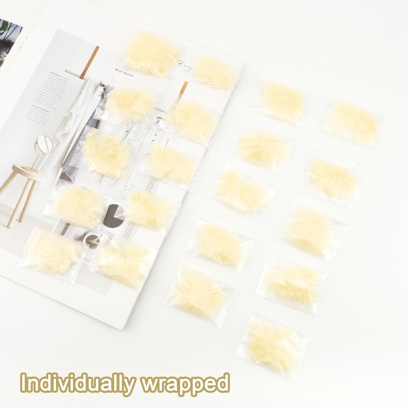 Quacc 20 PCS Bun Hair Nets Women Stretchy Lightweight Elastic