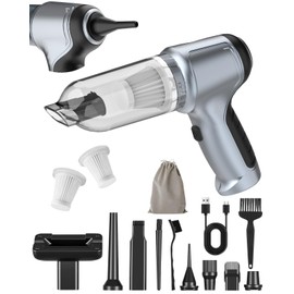 Zommapro 18000Pa Car Vacuum Portable Cordless, 5000mAh High Power Cordless Vacuum Cleaner, 120W Portable Vacuum for Car, Office, Pet and Home Cleaning