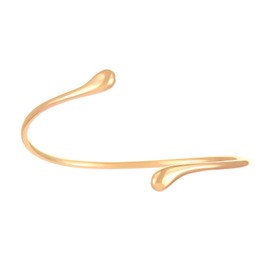 MXUHUI Geometric Irregular Bangle Bracelet Opening Arm Chain Fashion Bracelet Liquid Water Drop Metal Bracelet For Women (Gold)