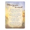 Graveside Memorial Card Plastic coated and Waterproof - Missing you