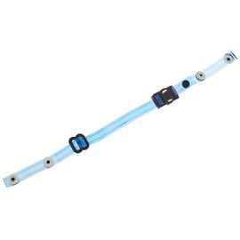 Toyo NO.TE-5 Lower Chin Strap for Helmets, One-touch Type, Clear Vinyl, Blue