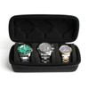 RIGICASE Watch Travel Case Roll Hard Watch Carrying Case Roll