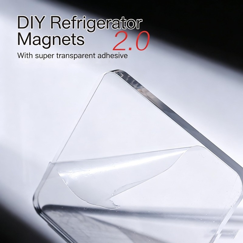 25pcs Blank Acrylic Fridge Magnets Set, 2" x 2“ Personal