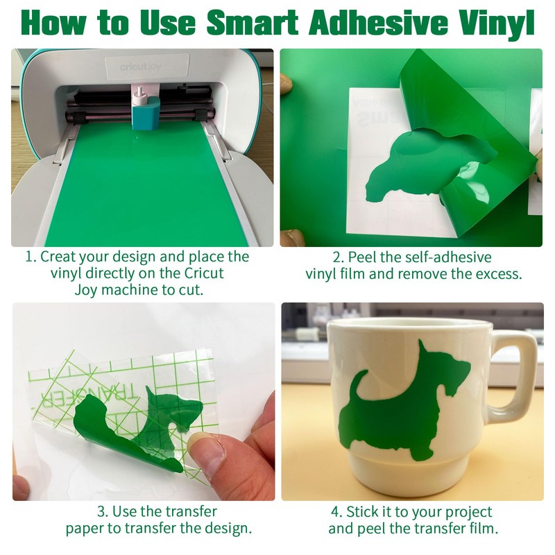 UIOK Smart Vinyl Permanent per Cricut Joy, Vinile Permanente 36