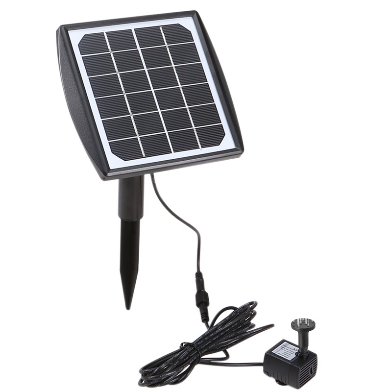 Solar Powered Fountain Pump Water Pump with Adjustable Solar Panel