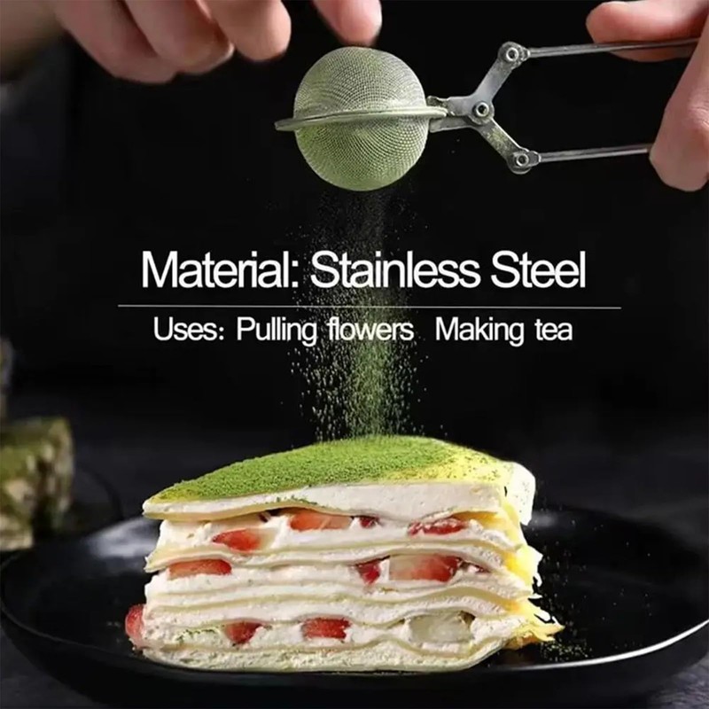 XUTONG 4PCS Snap Ball Tea Strainer,Stainless Steel Spoon Tea Ball