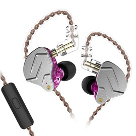 KZ ZSN Pro in Ear Monitor Earphones, Wired Earphones with 1BA+1DD Dual Drivers and HiFi high-Definition Sound, with a 2-pin Detachable Cable, Suitable for Enthusiast Musicians