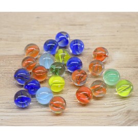 Made in Japan, Traditional Toy, Marbles (Diameter 0.6 inches (1.6 cm), Set of 3