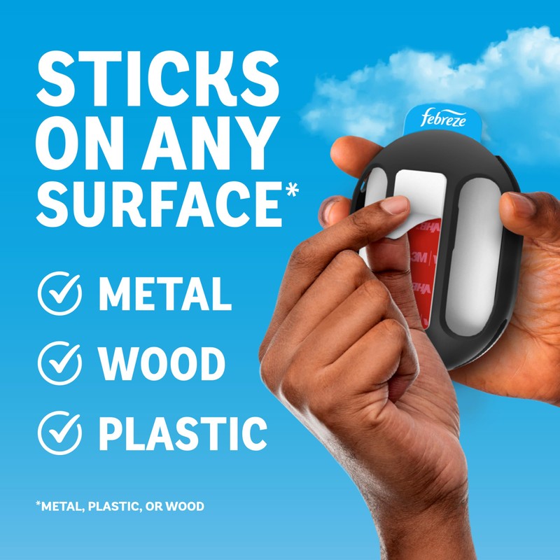 Febreze Odor Fighter, Can Air Freshener, Stick-On Deodorizer for Garbage