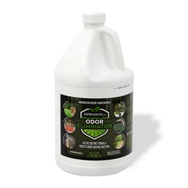 Zero Waste USA Odor Eliminator Concentrate - Professional Strength - Active Enzyme Formula digests odor-causing bacteria - Makes up to 32 Gallons of ready-to-use liquid (1 Gallon)
