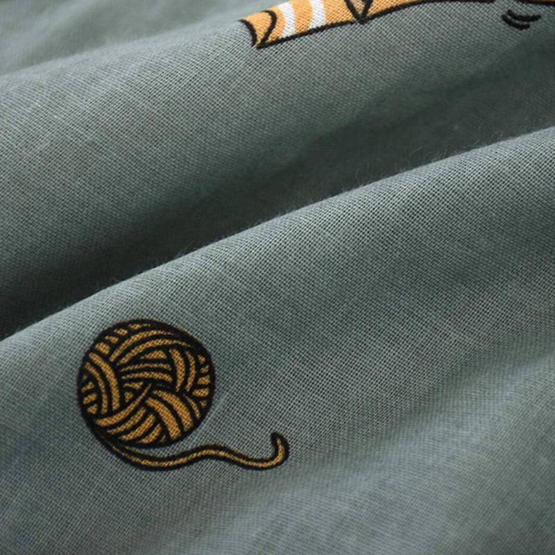 OWLONLINE Women's Pure Cotton Japanese Kimono Pyjamas L, Color-34-L