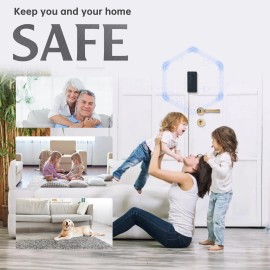 KERUI 3x Home High Security Child Safety Door Lock Childproof Door Reinforcement Black