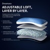 Dreamara Side Sleeper Pillow, Cooling Crescent Memory Foam Queen Pillow