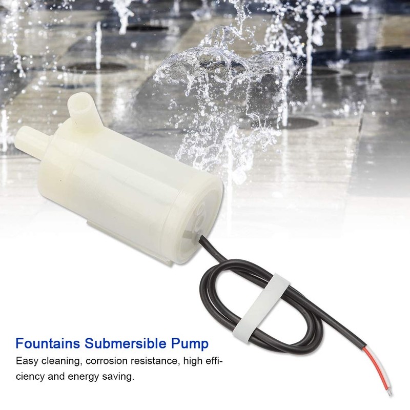 CHICIRIS Mini Submersible Pump, DC 3V/5V/6V Micro for Fountain Aquarium