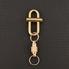 Quick Release Keychain Brass, Detachable Pull Apart Key Rings Separate